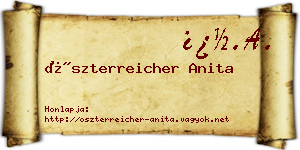 Öszterreicher Anita névjegykártya